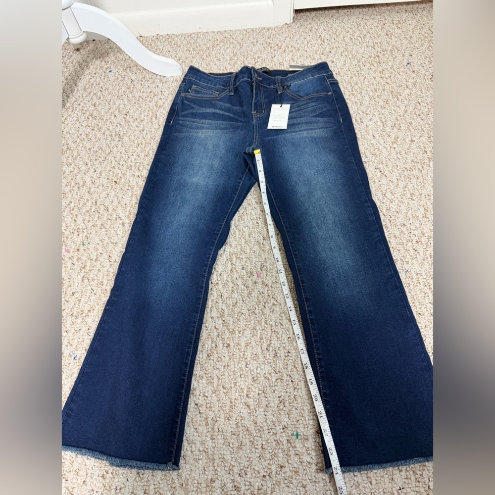 Judy Blue Dark Indigo crop fit flare style Jeans size 30 new with tag - Picture 10 of 10